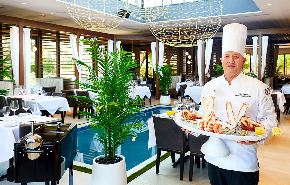 Executive chef Marc Lupino at newly opened Ocean 48